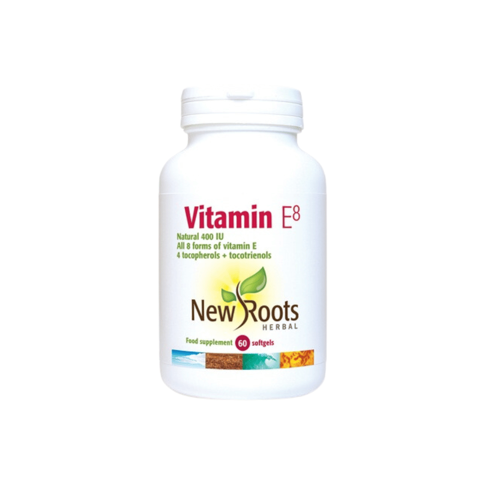 New Roots Vitamin E8 400 IE 60 Softgels- Lillys Pharmacy and Health Store