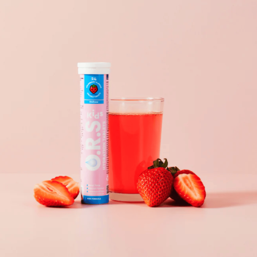 O.R.S KIDS Hydration Tablets - Strawberry / 24 Soluble Tablets- Lillys Pharmacy and Health Store