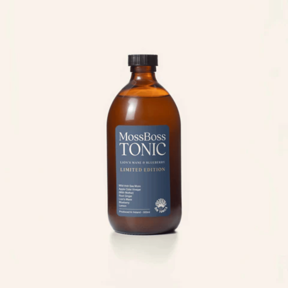 Óir Tonics Moss Boss Tonic Lion's Mane & Blueberry Limited Edition 500ml- Lillys Pharmacy and Health Store