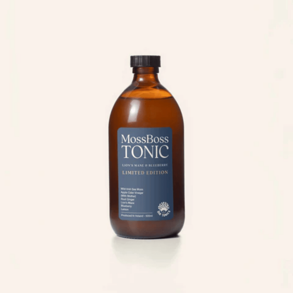 Óir Tonics Moss Boss Tonic Lion's Mane & Blueberry Limited Edition 500ml- Lillys Pharmacy and Health Store