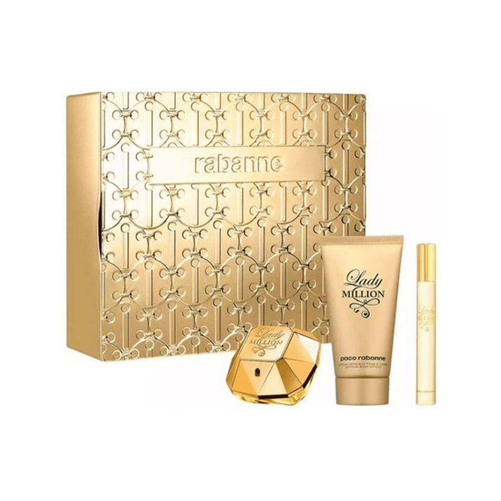 Paco Rabanne Lady Million 80ml 3pc Gift Set- Lillys Pharmacy and Health Store