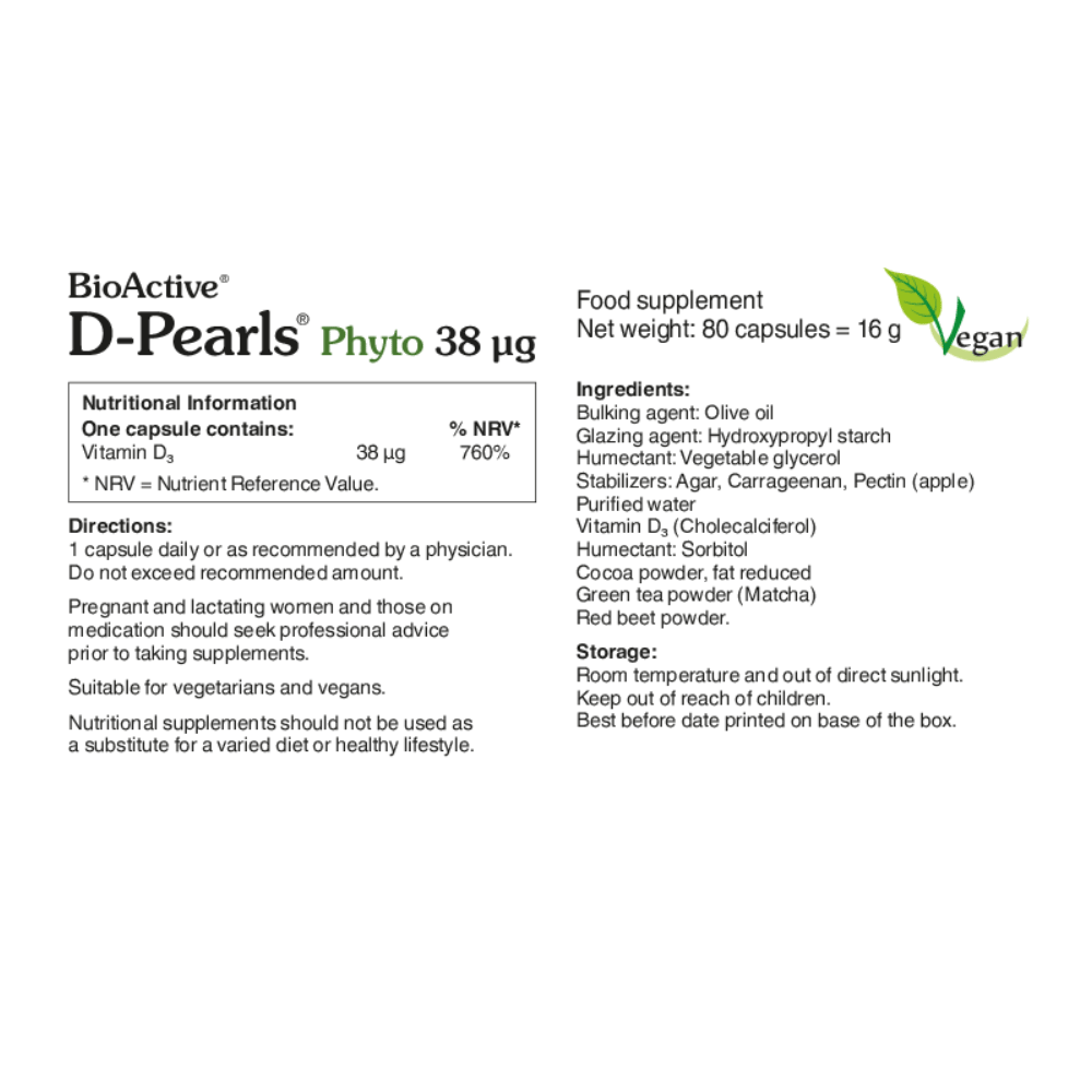 Pharma Nord BioActive D-Pearls Phyto 80 caps- Lillys Pharmacy and Health Store