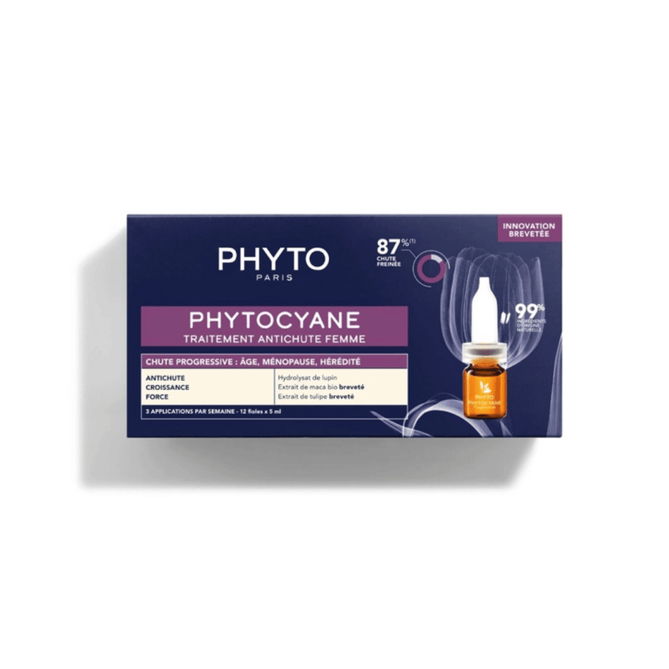 Phyto Phytocyane Anti Hair Loss Progressive Treatment Women 12 x 5ml- Lillys Pharmacy and Health Store