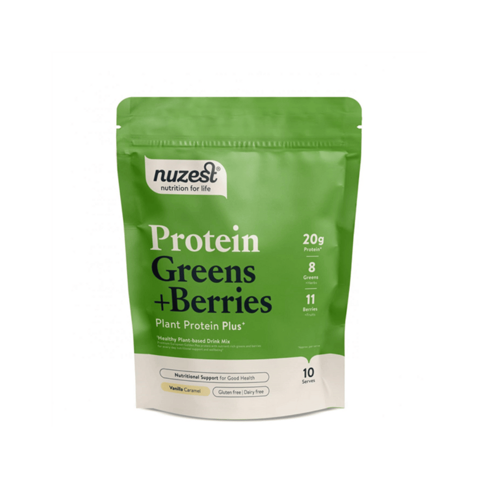 Protein Greens & Berries Vanilla Caramel Flavour 300g- Lillys Pharmacy and Health Store