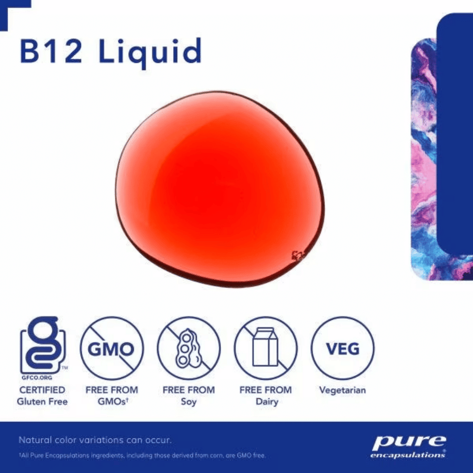 Pure Encapsulations B12 Liquid 30ml- Lillys Pharmacy and Health Store