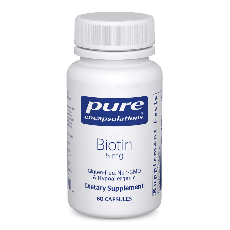 Pure Encapsulations Biotin 8 mg 60's- Lillys Pharmacy and Health Store