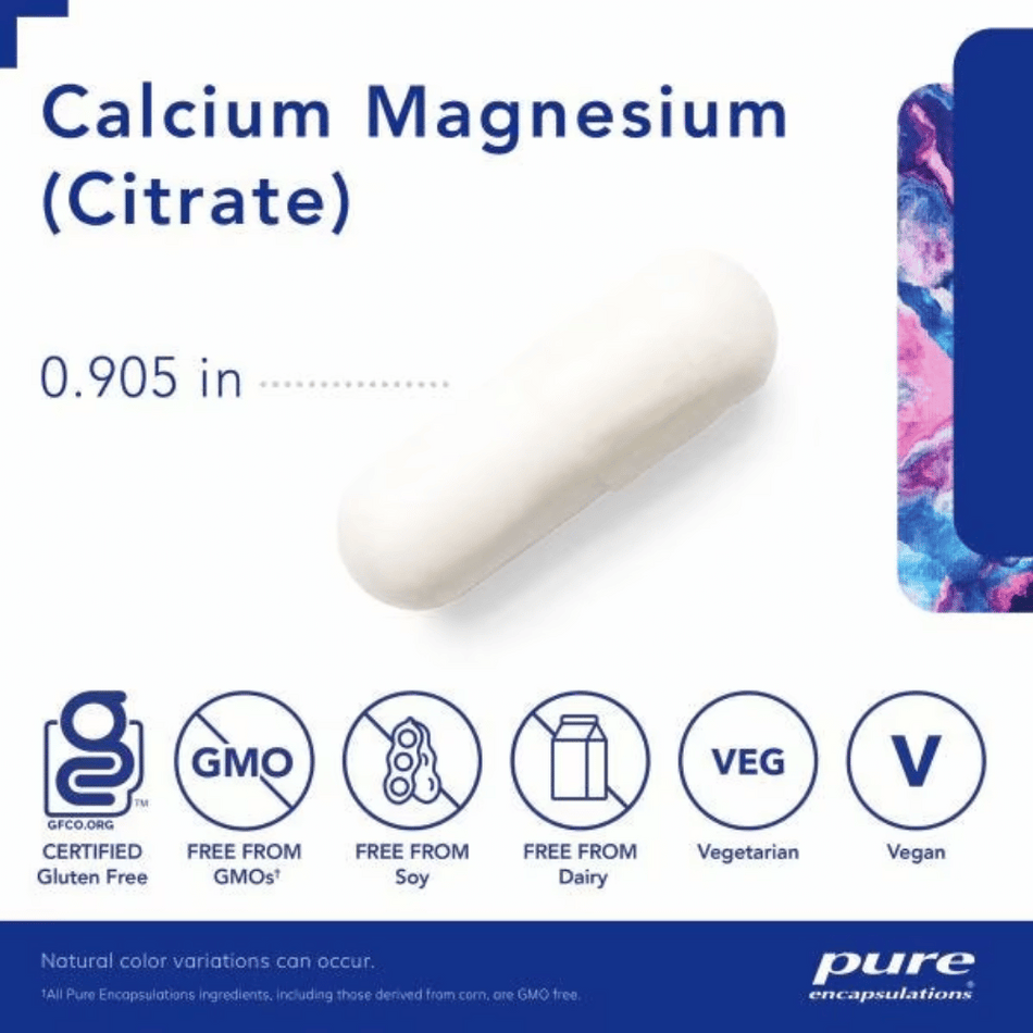 Pure Encapsulations Calcium Magnesium (citrate) 90's- Lillys Pharmacy and Health Store