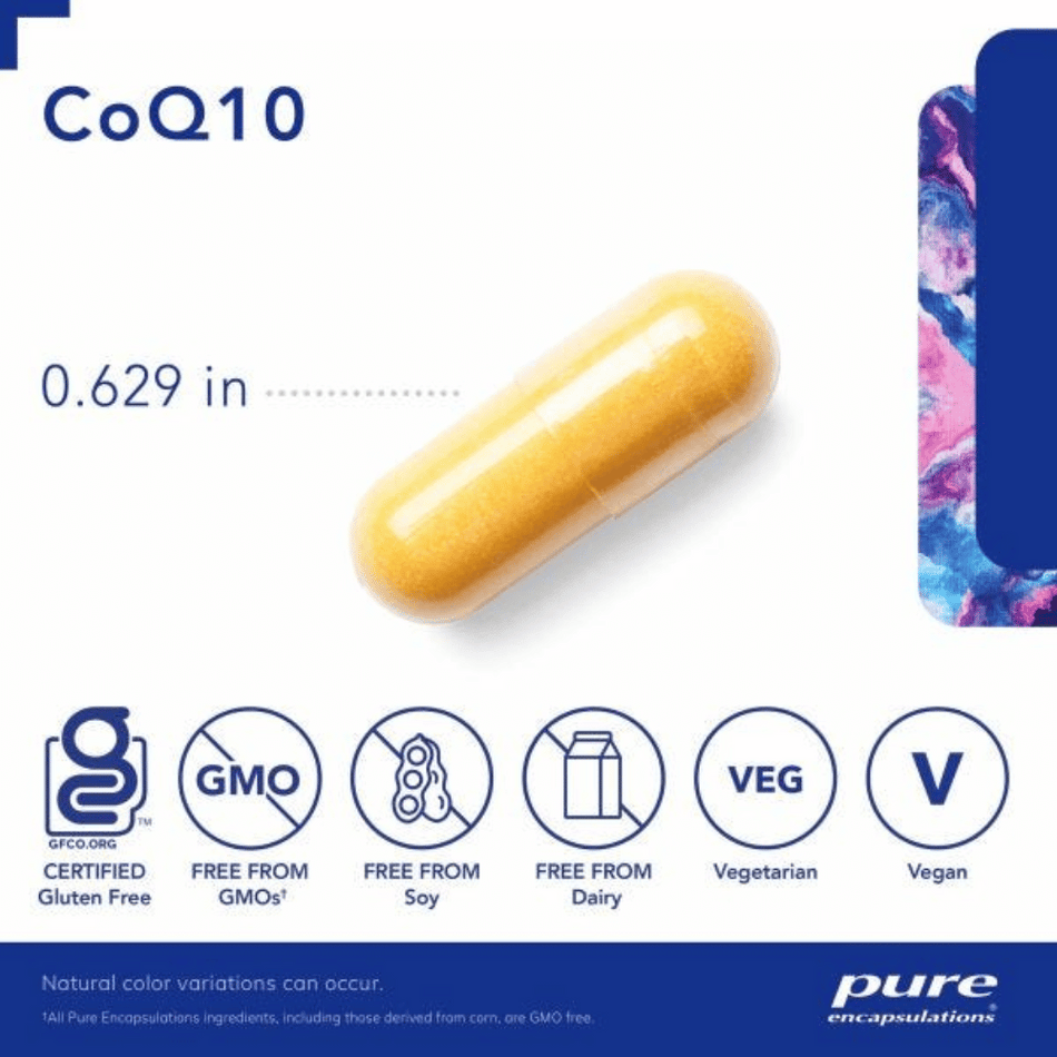 Pure Encapsulations CoQ10 60 mg 60's- Lillys Pharmacy and Health Store