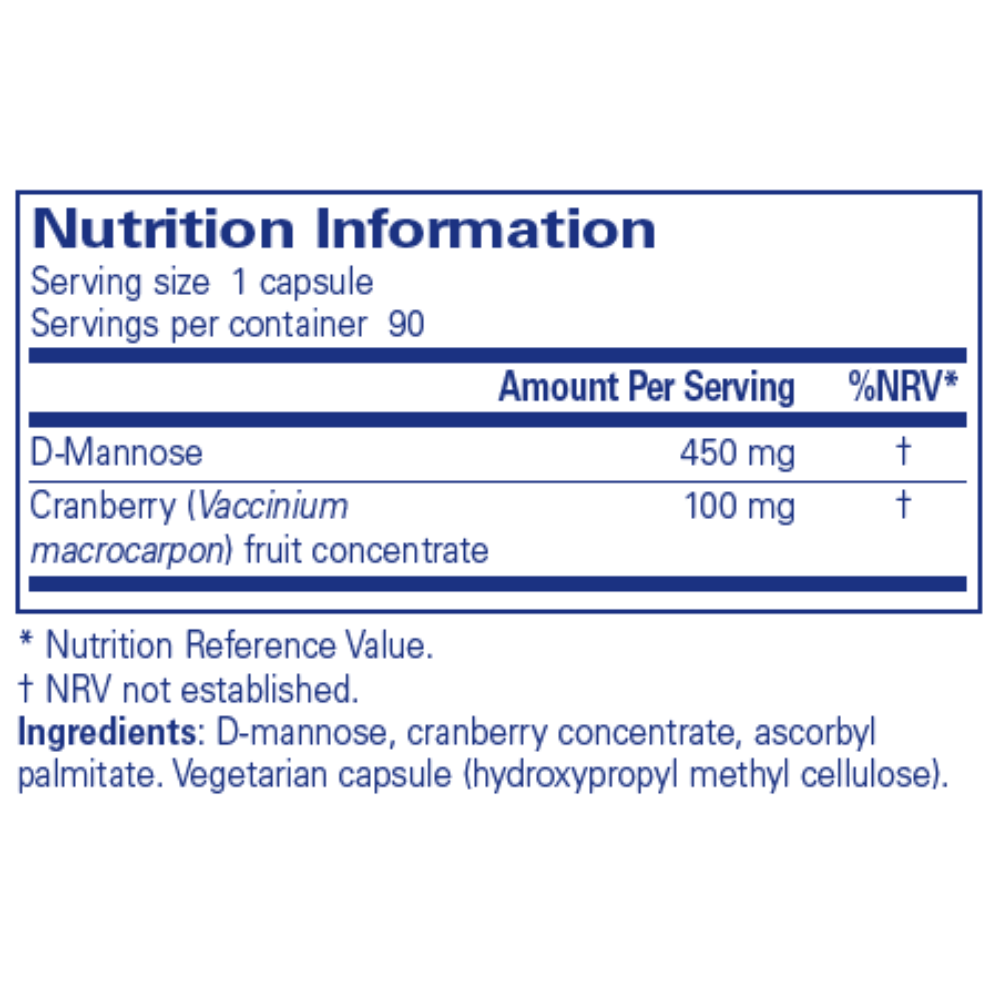 Pure Encapsulations Cranberry/ d-Mannose 90's- Lillys Pharmacy and Health Store