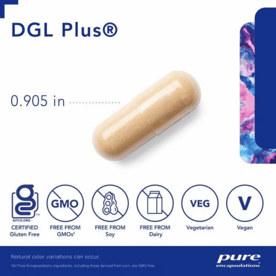 Pure Encapsulations DGL Plus 60's- Lillys Pharmacy and Health Store