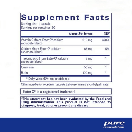 Pure Encapsulations Ester-C® & Flavonoids 90's- Lillys Pharmacy and Health Store