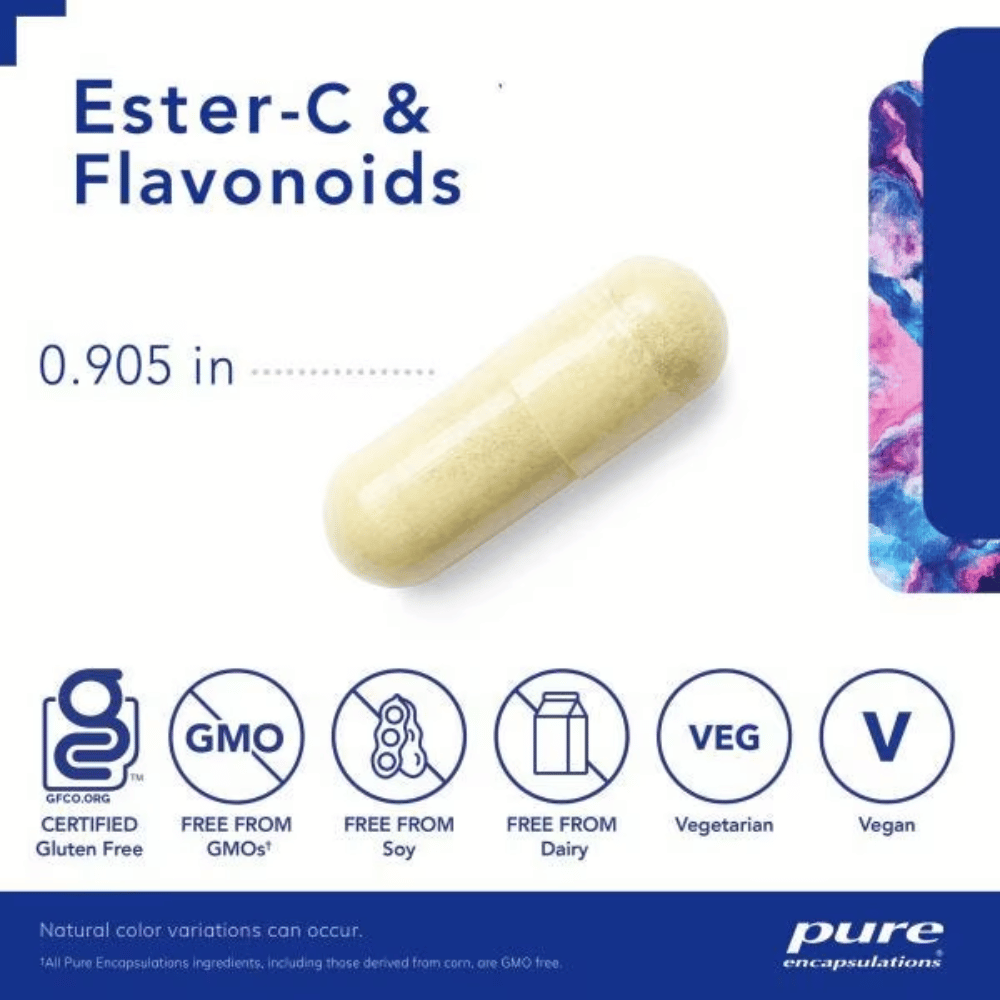 Pure Encapsulations Ester-C® & Flavonoids 90's- Lillys Pharmacy and Health Store