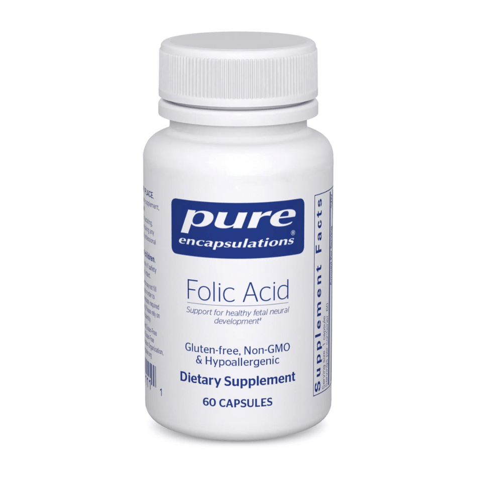 Pure Encapsulations Folic Acid 60's- Lillys Pharmacy and Health Store