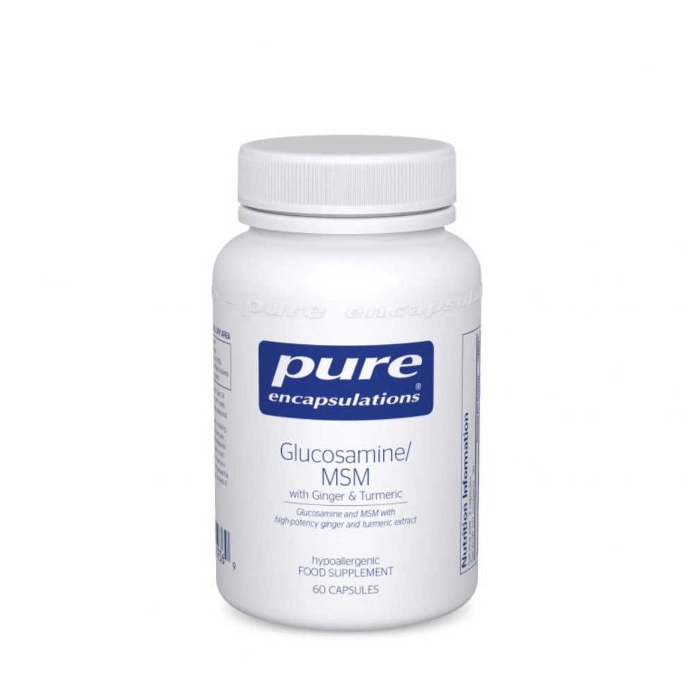 Pure Encapsulations Glucosamine/ MSM with Ginger & Turmeric 60's- Lillys Pharmacy and Health Store