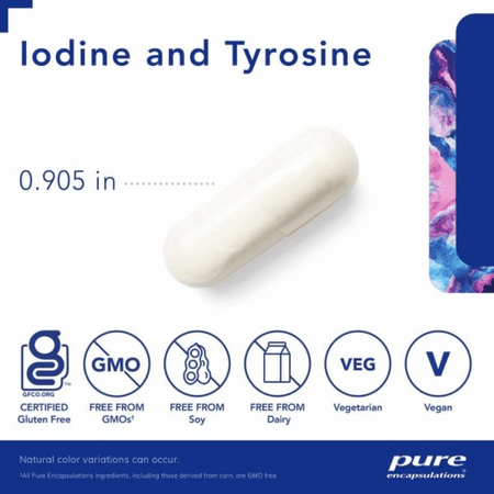 Pure Encapsulations Iodine & Tyrosine 60's- Lillys Pharmacy and Health Store