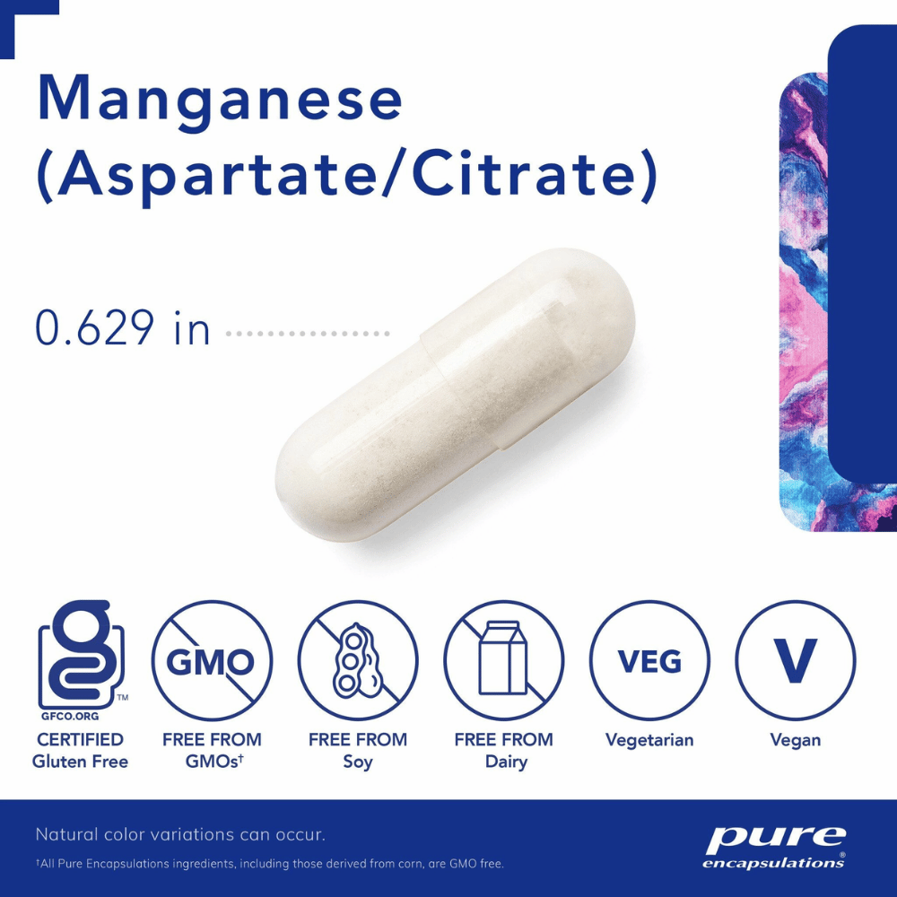 Pure Encapsulations Manganese 60's- Lillys Pharmacy and Health Store