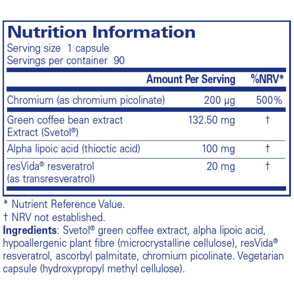 Pure Encapsulations Metabolic Xtra with Svetol® Green Coffee Extract 90's- Lillys Pharmacy and Health Store