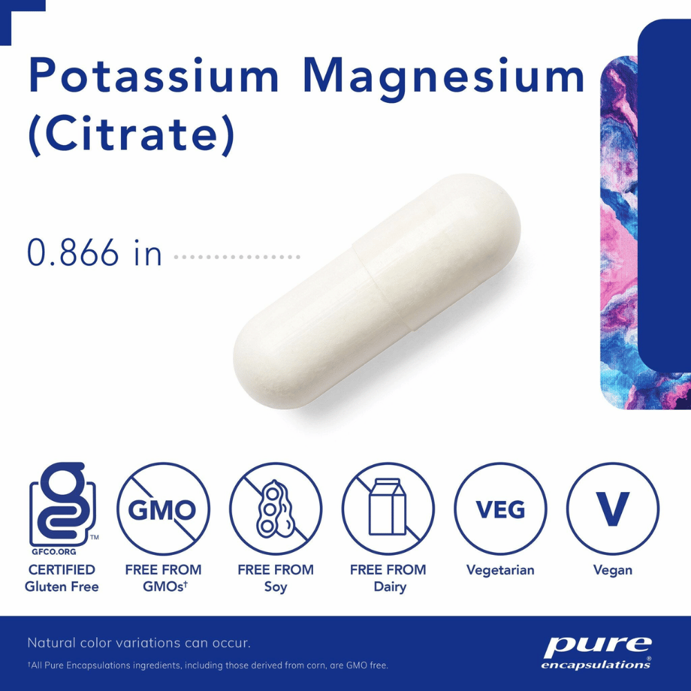 Pure Encapsulations Potassium Magnesium (citrate) 180's- Lillys Pharmacy and Health Store