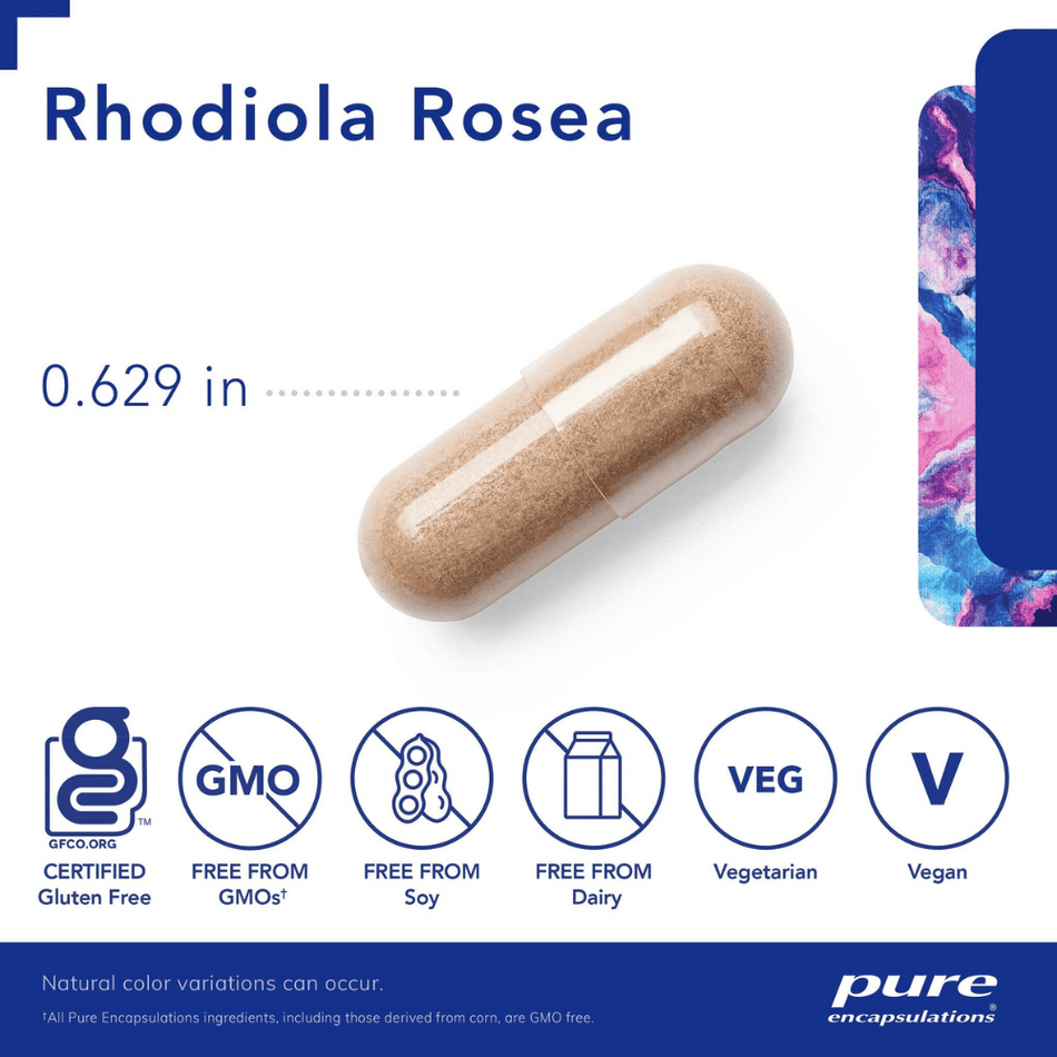 Pure Encapsulations Rhodiola Rosea 90's- Lillys Pharmacy and Health Store