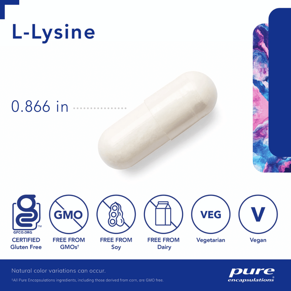 Pure Encapsulations l-Lysine 270's- Lillys Pharmacy and Health Store