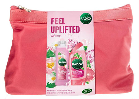 Radox Feel Uplifted Gift Bag - Wine Colour- Lillys Pharmacy and Health Store