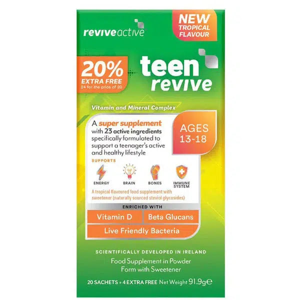 Revive Active Teen Revive 20 Sachets 20% EXTRA FREE- Lillys Pharmacy and Health Store