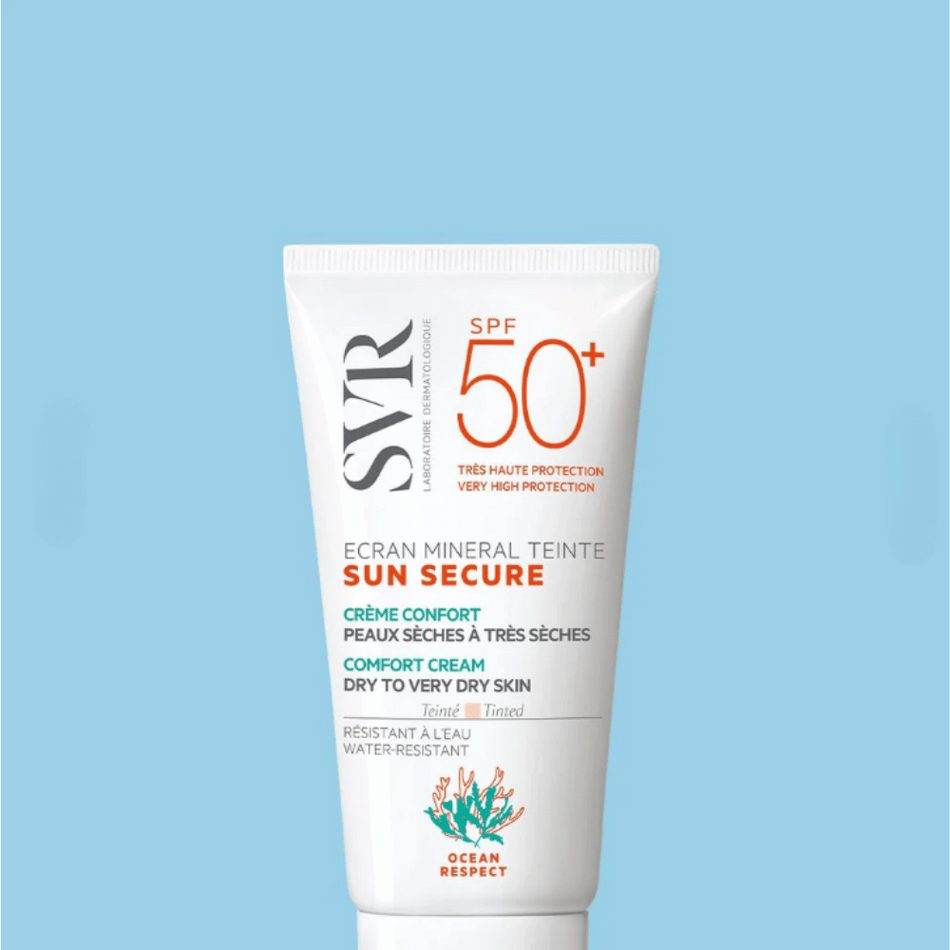 SVR SUN SECURE -MINERAL TINTED CREAM SPF50 DRY TO VERY DRY SKINS 60G- Lillys Pharmacy and Health Store