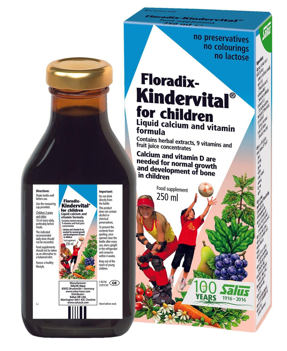 Salus Haus Kindervital Liquid Formula 250ml- Lillys Pharmacy and Health Store