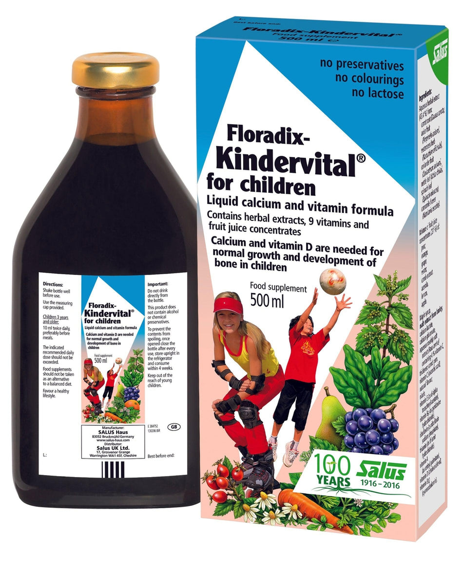 Salus Haus Kindervital Liquid Formula 500ml- Lillys Pharmacy and Health Store