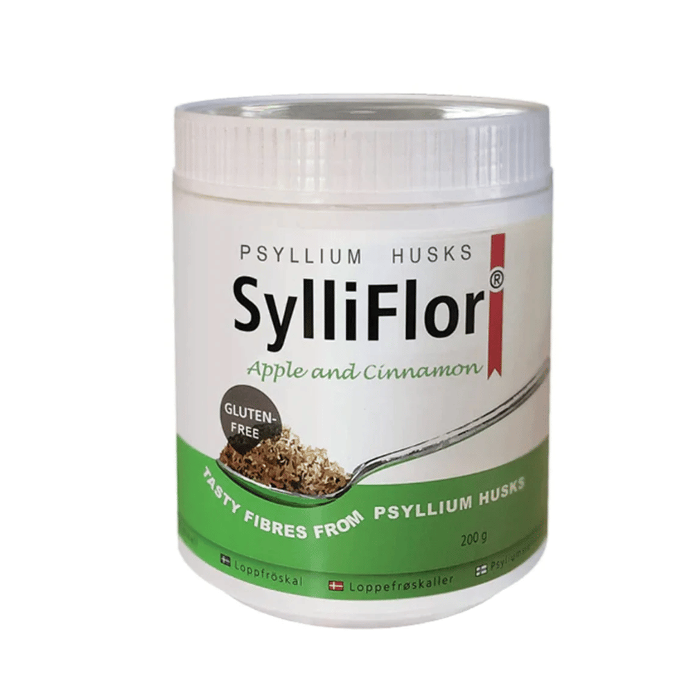 SylliFlor Psyllium Husks / Apple and Cinnamon - 200g Tub- Lillys Pharmacy and Health Store