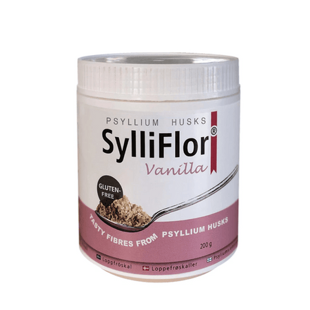 SylliFlor Psyllium Husks / Vanilla - 200g Tub- Lillys Pharmacy and Health Store