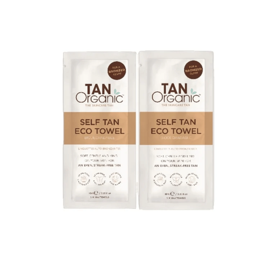 Tan Organic Self Tan Eco Towels 10 X 10ml (10 Pack)- Lillys Pharmacy and Health Store