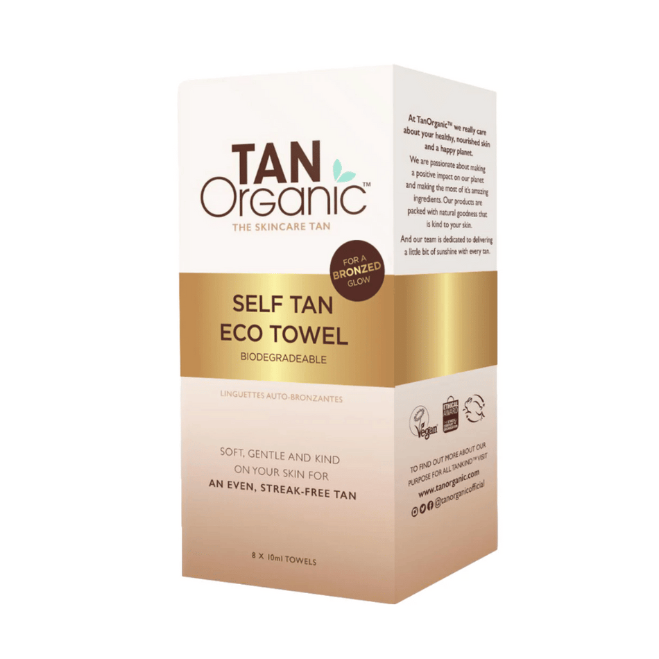 Tan Organic Self Tan Eco Towels 10 X 10ml (10 Pack)- Lillys Pharmacy and Health Store