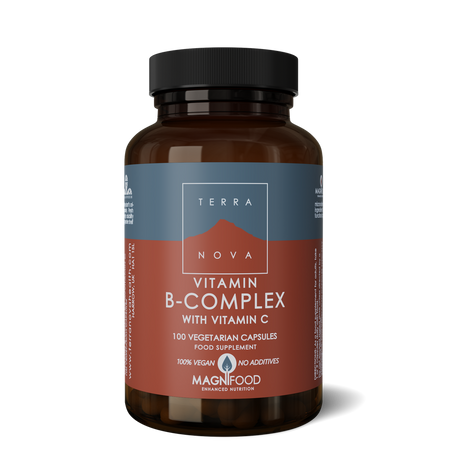 Terra Nova B Complex W Vitamin C Veg Caps 100caps- Lillys Pharmacy and Health Store