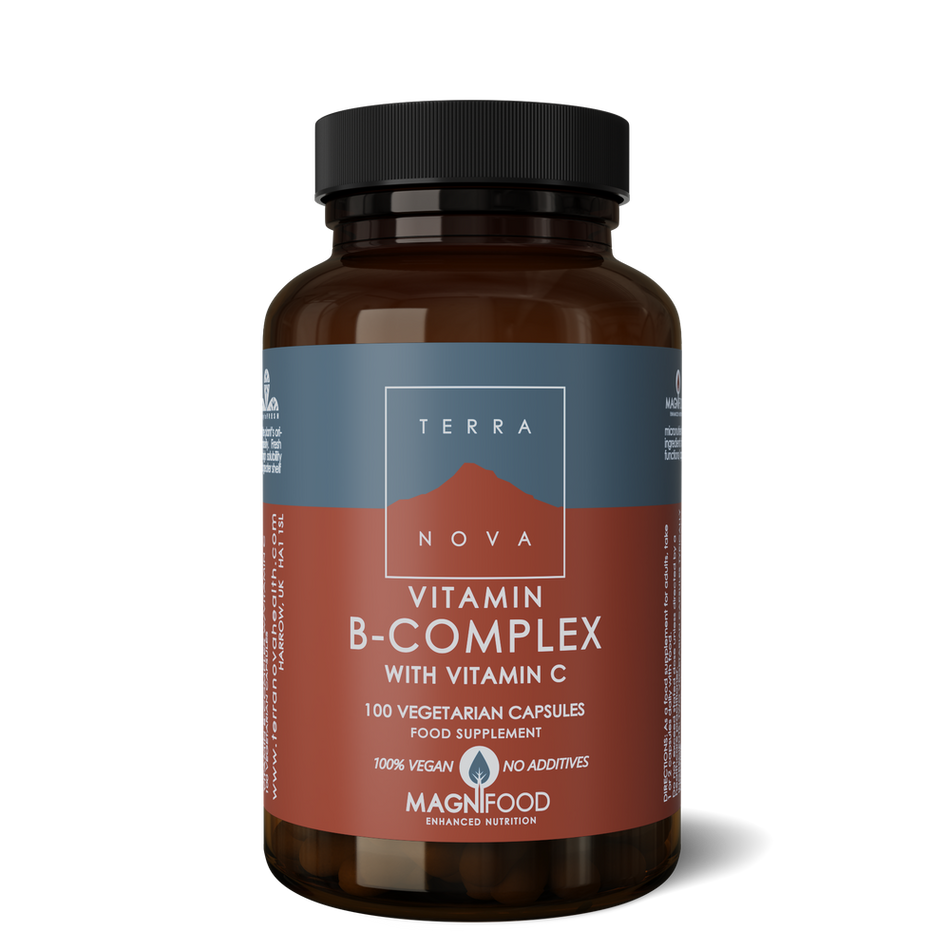 Terra Nova B Complex W Vitamin C Veg Caps 100caps- Lillys Pharmacy and Health Store