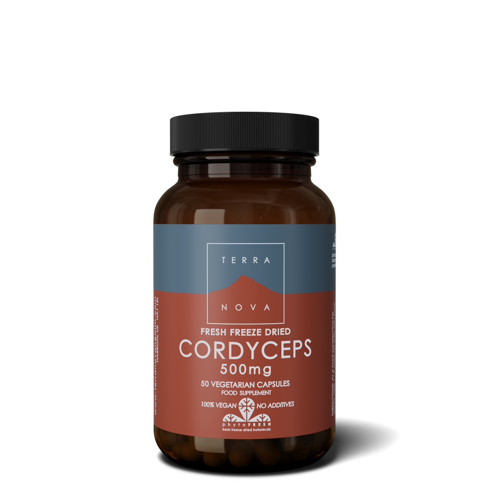 Terra Nova Cordyceps 500mg 50caps- Lillys Pharmacy and Health Store