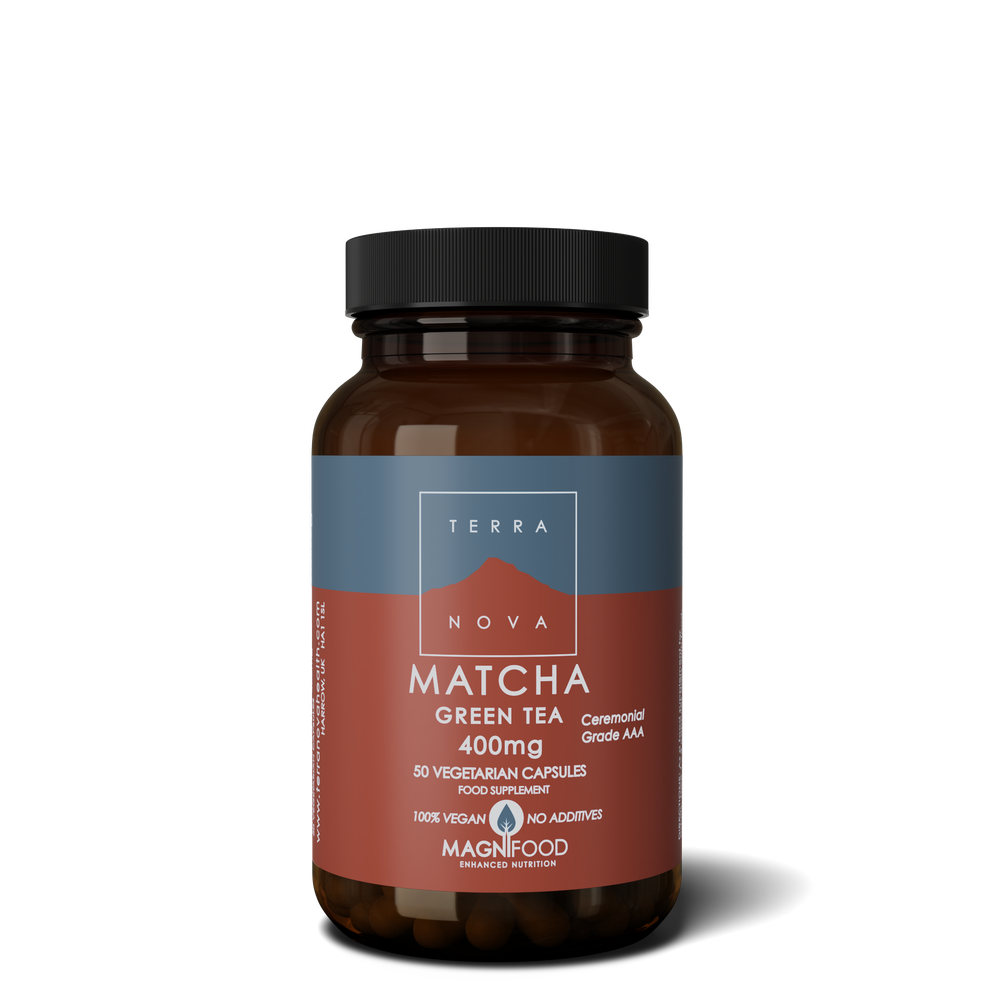 Terra Nova Org Matcha Green Tea 400mg Grade Aaa Ceremonial G 50caps- Lillys Pharmacy and Health Store