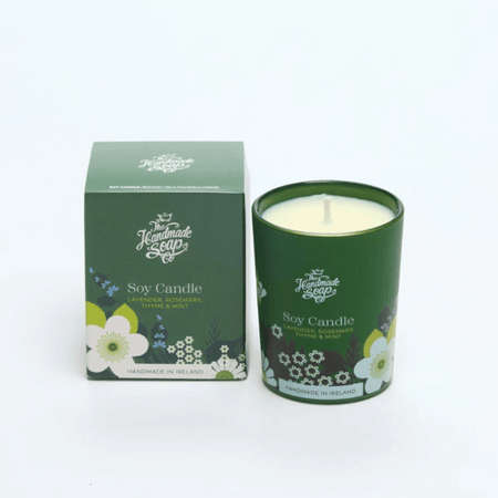 The Handmade Soap Company Scented Soy Candle - Lavender, Rosemary, Thyme & Mint 70g- Lillys Pharmacy and Health Store