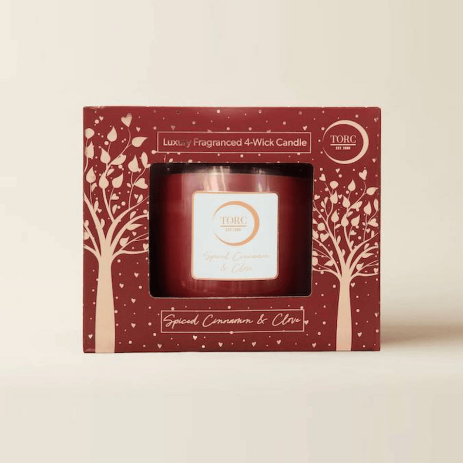 Torc Spiced Cinnamon & Clove 4 Wick Christmas Candle- Lillys Pharmacy and Health Store