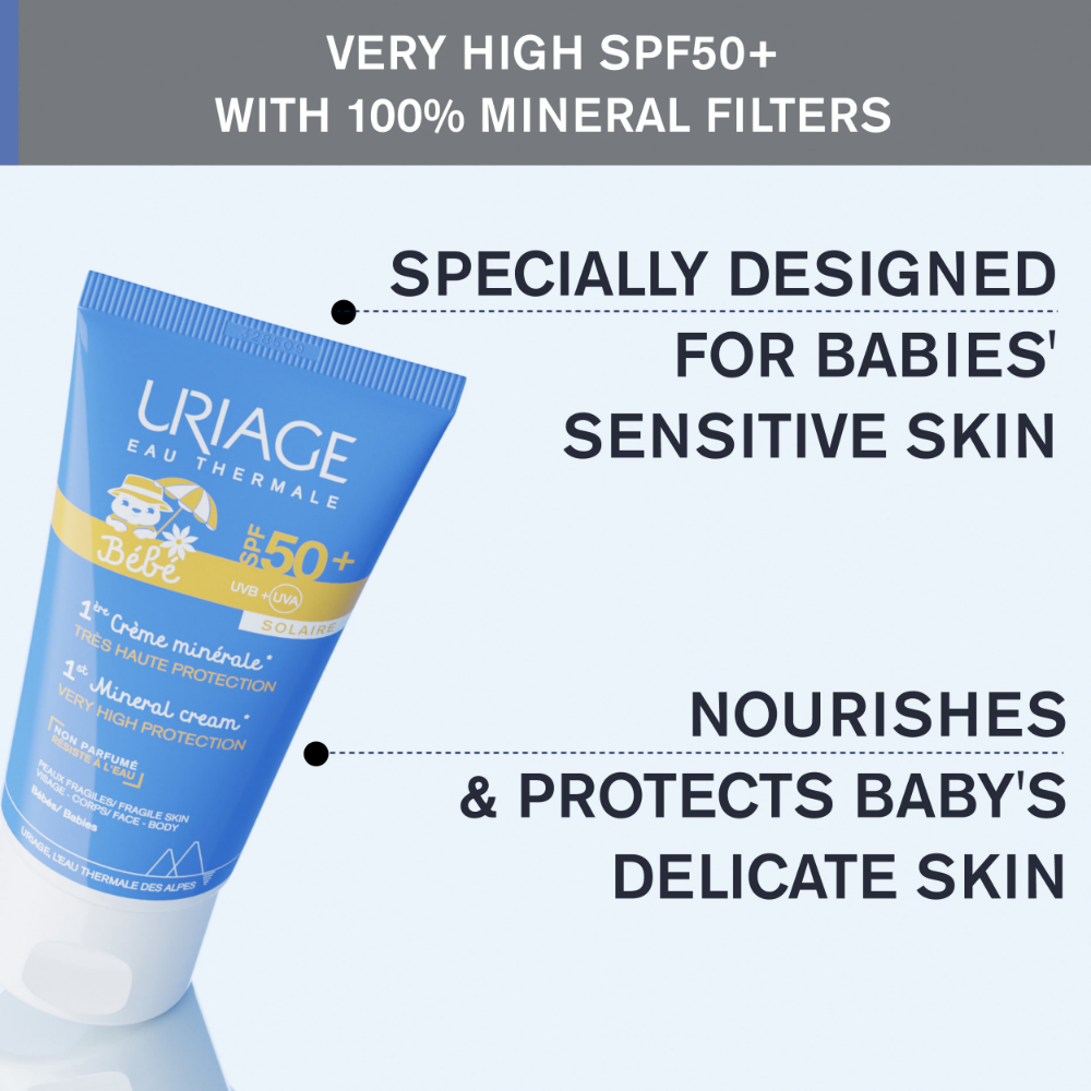 Uriage Baby's 1st Mineral Cream SPF50+ 50ml- Lillys Pharmacy and Health Store