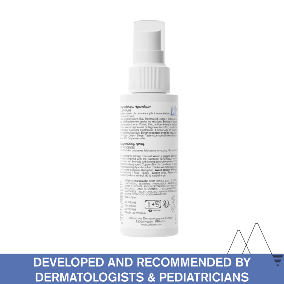 Uriage Baby's 1st Repairing Drying Spray 100ml- Lillys Pharmacy and Health Store