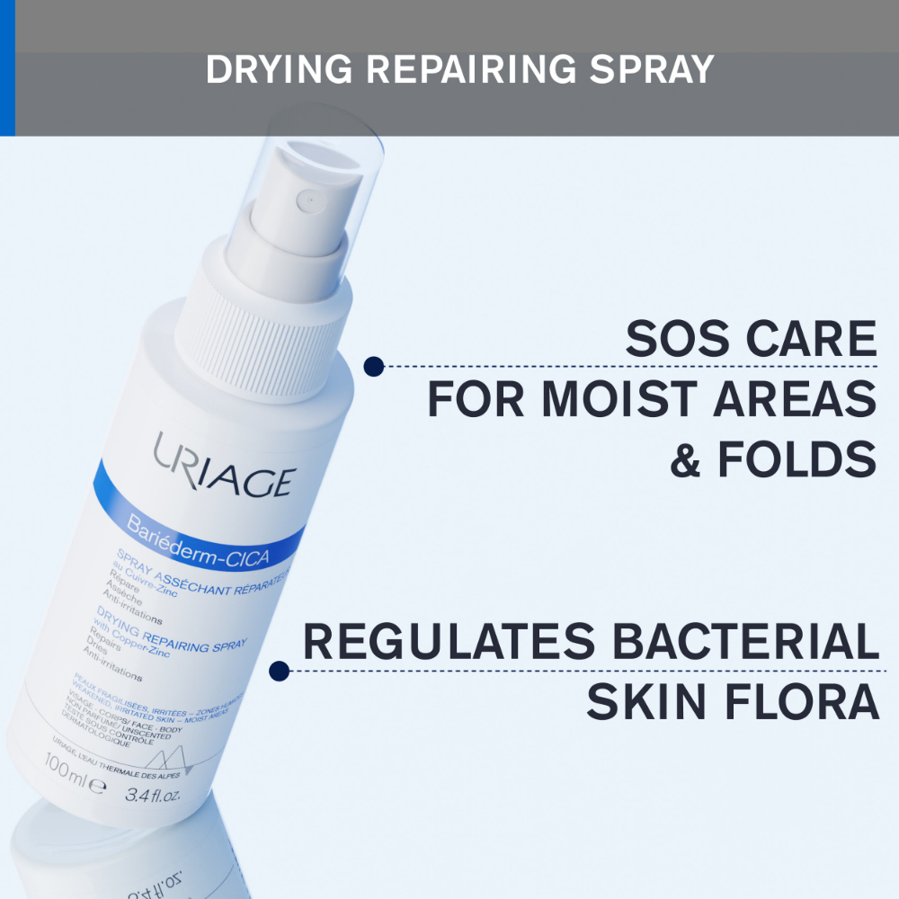 Uriage Bariederm Drying Repairing Cica-Spray 100ml- Lillys Pharmacy and Health Store