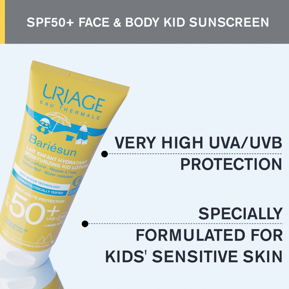 Uriage Bariesun Fragrance-Free Kid Milk SPF50+ 100ml- Lillys Pharmacy and Health Store