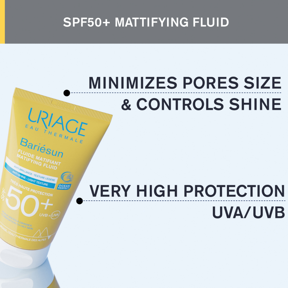 Uriage Bariesun Mat Fluid SPF50+ Very High Protection 50ml- Lillys Pharmacy and Health Store