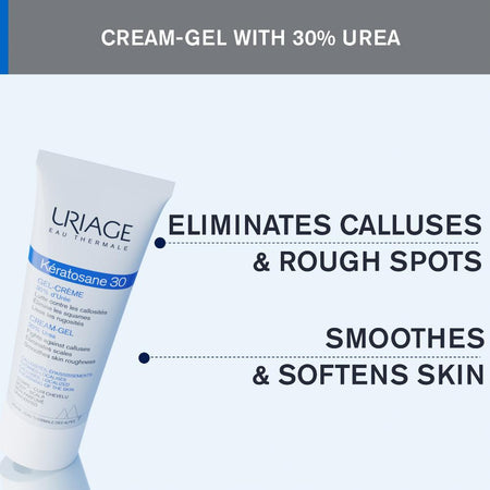 Uriage Keratosane 30 Cream- Gel Treatment For Callused Skin 75ml- Lillys Pharmacy and Health Store