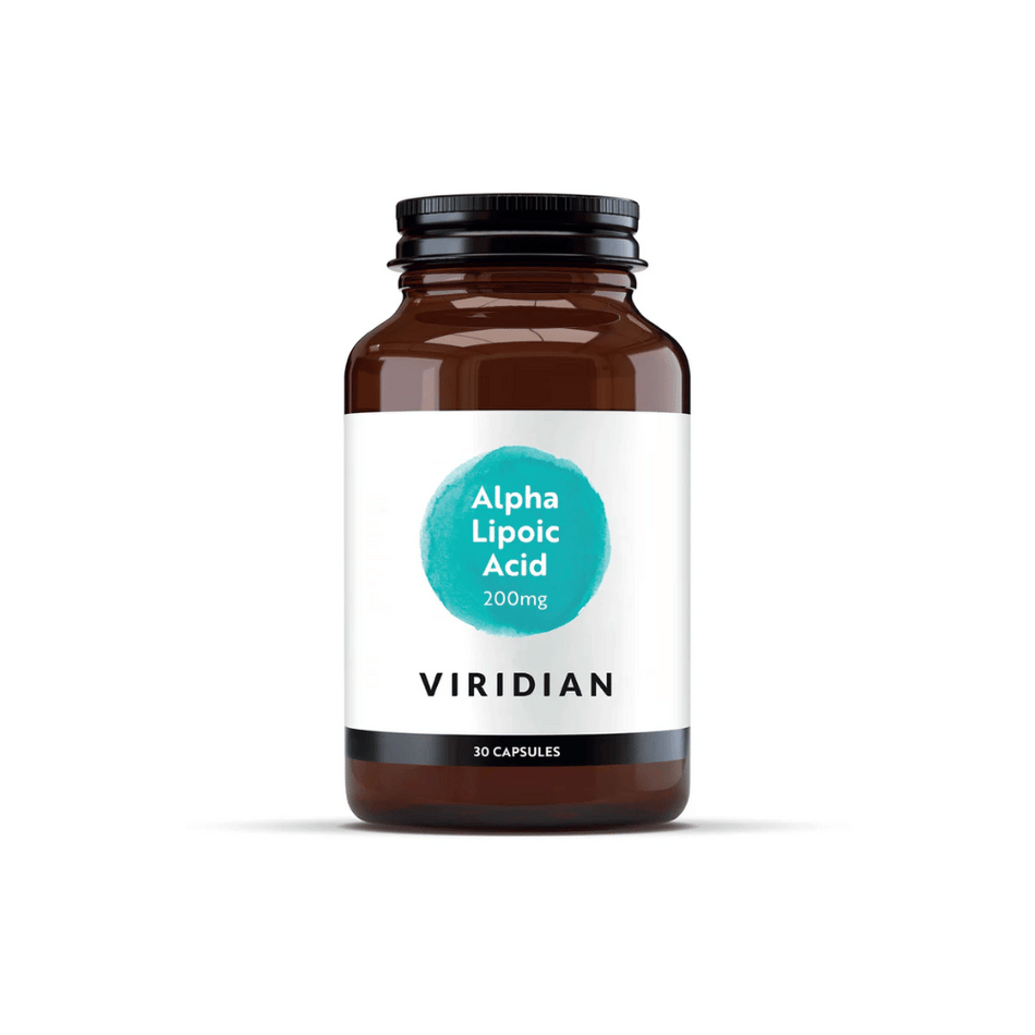 Viridian Alpha Lipoic Acid 200mg 30 Veg Caps EXP 14/03/2027- Lillys Pharmacy and Health Store