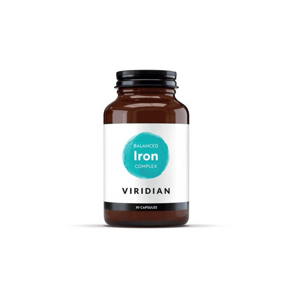 Viridian Balanced Iron (15mg) Complex 30 Veg Caps- Lillys Pharmacy and Health Store