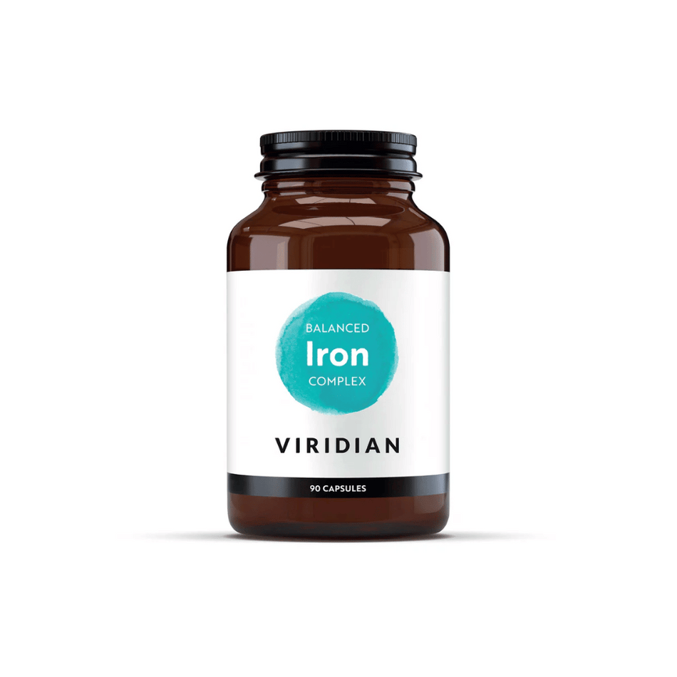 Viridian Balanced Iron (15mg) Complex 90 Veg Caps- Lillys Pharmacy and Health Store