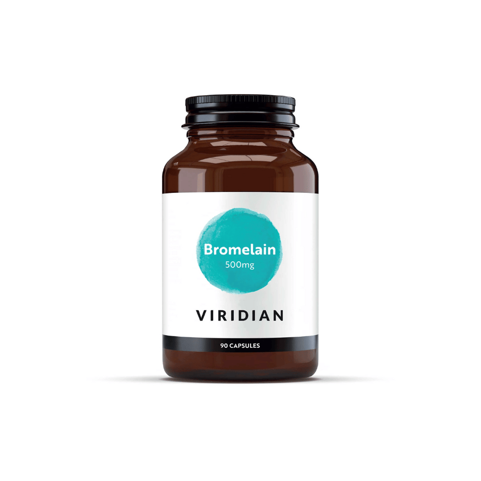 Viridian Bromelain 500mg 90 Veg Caps- Lillys Pharmacy and Health Store