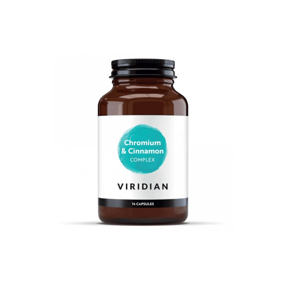 Viridian Chromium & Cinnamon Complex (7 Day Sugar Detox Plan) 14 Veg Caps- Lillys Pharmacy and Health Store